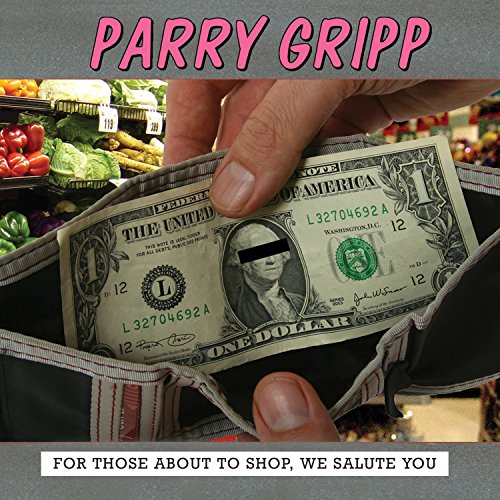 CD cover: hand holding a dollar bill in a wallet, grocery store background.