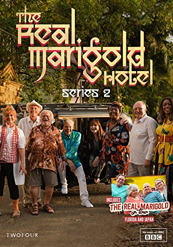 DVD cover for “The Real Marigold Hotel Series 2” featuring a group of people.