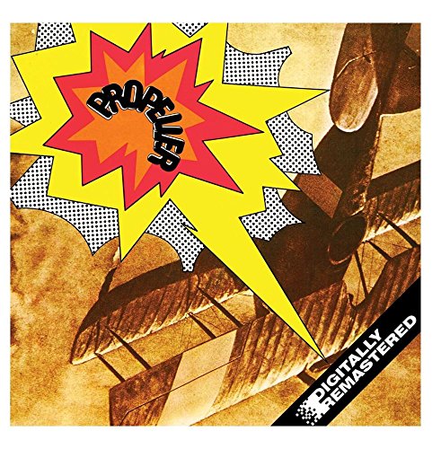 CD cover with comic-style explosion, airplane, and "Propeller" text.
