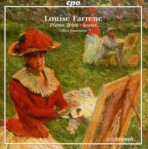 CD cover featuring a painting of a woman with an artist and easel.