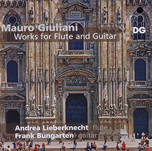 CD cover: Giuliani works for flute and guitar, cathedral facade.