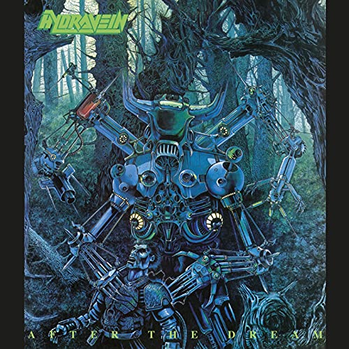 CD cover: robotic bull-like figure in a dark, surreal forest scene.