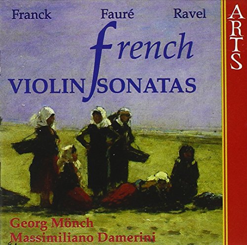 CD cover: "French Violin Sonatas" with painting of figures on a beach.
