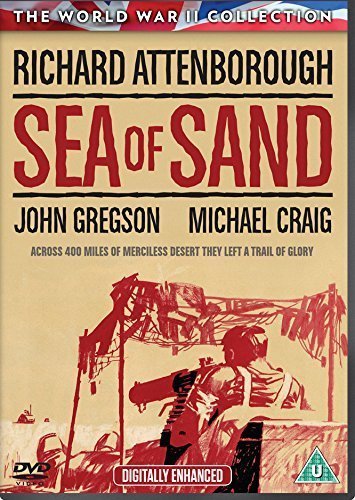 Sea of Sand" DVD cover with soldiers in a desert landscape.