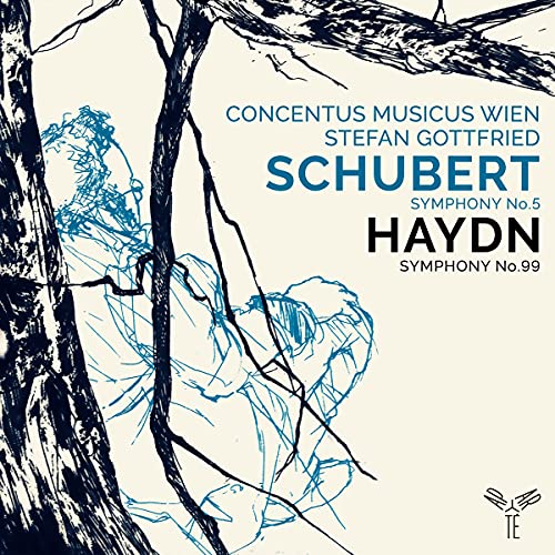 CD cover featuring abstract tree branches and text: Schubert, Haydn.