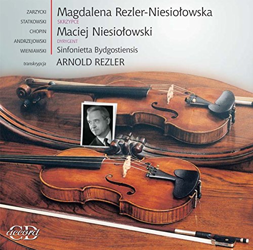 CD cover featuring a violin, a portrait, and text details.