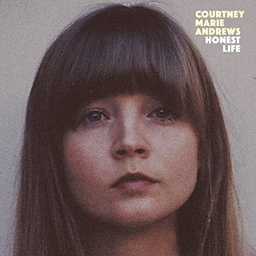 Close-up portrait of Courtney Marie Andrews on album cover.