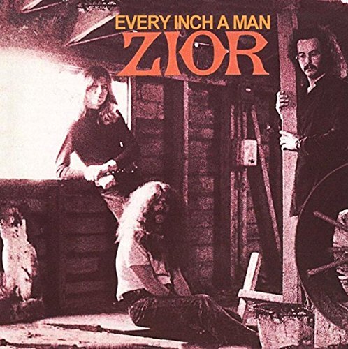 CD cover for Zior’s “Every Inch A Man” featuring three men in a rustic setting.