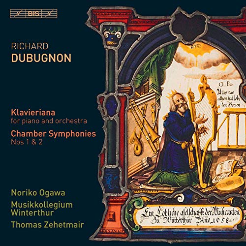 CD cover for Richard Dubugnon’s Klavieriana, featuring medieval musicians.