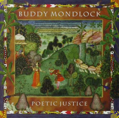 "Album cover with medieval-style artwork, featuring two figures in a garden, surrounded by ornate border."