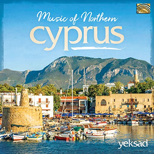 CD cover with coastal Cyprus scenery, boats, and a tower.