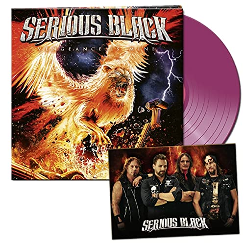 Vinyl record with album art of a lion and band photo included.