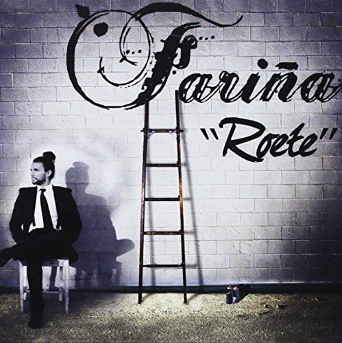 CD cover for Farina’s “Roete” featuring a man, ladder, and brick wall.
