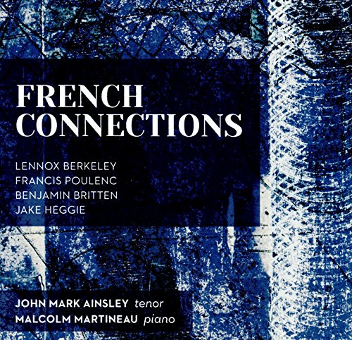 'French Connections' CD cover with blue-toned lace pattern and white text on black rectangles.