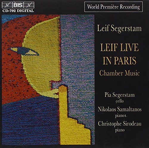 CD cover for "Leif Live in Paris" featuring abstract yellow face art.
