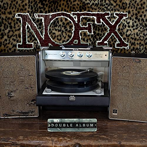 NOFX double album cover with vintage record player and speakers.