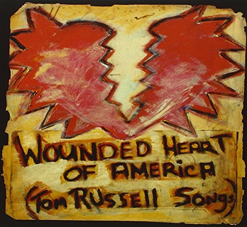 "Wounded Heart of America" album cover with red maple leaves on yellow background.
