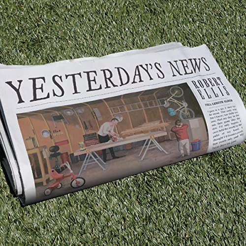Robert Ellis "Yesterdays News" CD cover resembling a vintage newspaper.