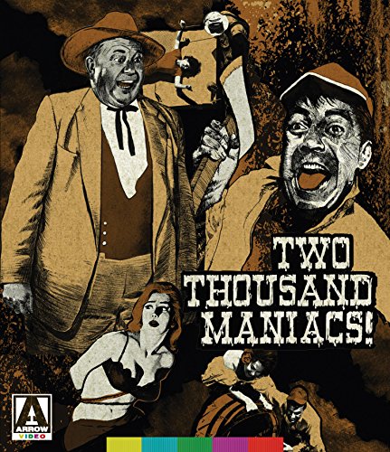 Vintage horror movie poster featuring two menacing men and a distressed woman.