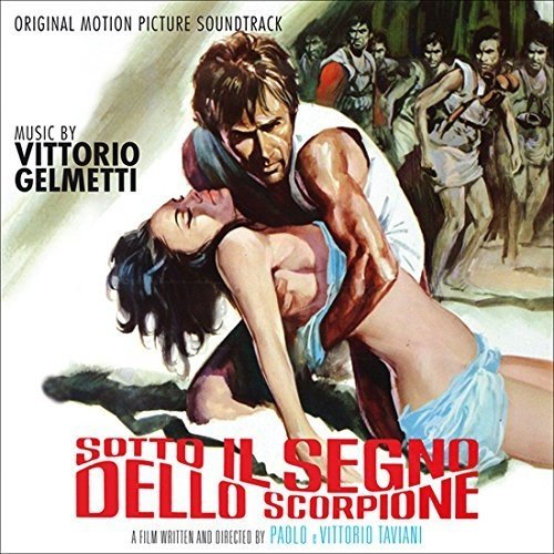 "Sculpted album cover art showing man holding woman, with men in background."