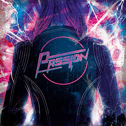 CD cover: person with glowing neon pink and blue lightning effects.