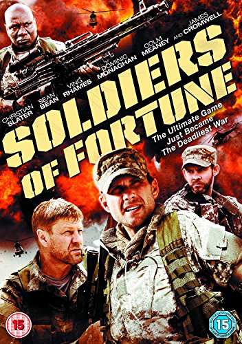 DVD cover for "Soldiers of Fortune" featuring soldiers and explosions.