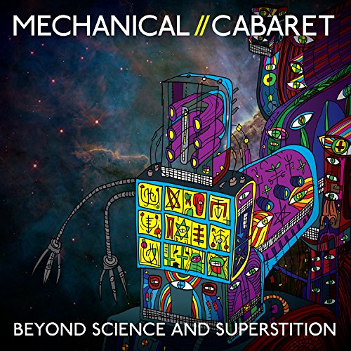 CD cover: colorful, surreal robot illustration against a nebula background.