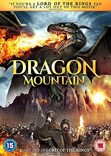 "DVD cover featuring a dragon, warriors, and a fiery battle scene."
