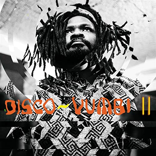 Black and white CD cover featuring a man with dreadlocks and geometric patterns.