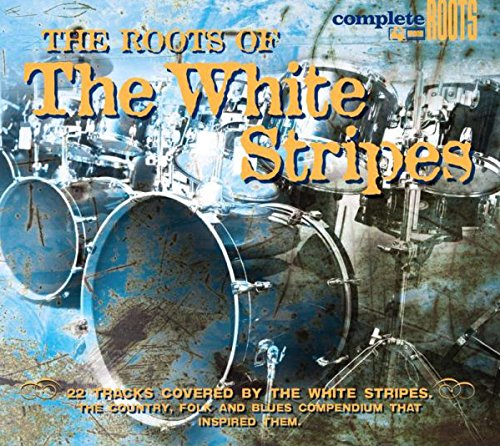 "CD cover with drums and 'The White Stripes' title in orange text."