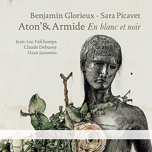 A CD cover featuring a statue with flowers, with artist names and title.