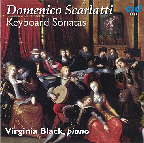 CD cover for Scarlatti keyboard sonatas featuring a Baroque painting.