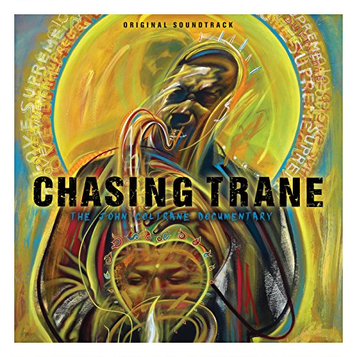 Blu-ray cover for “Chasing Trane,” a documentary about John Coltrane.