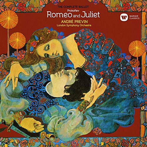 Vinyl album cover featuring an illustration of Romeo and Juliet embracing.