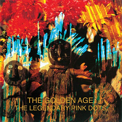 Album cover with abstract figures and vibrant colors, featuring yellow text at the bottom.