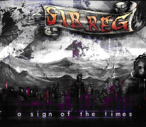CD cover for “Sir Reg - A Sign Of The Times” with dark, painted imagery.