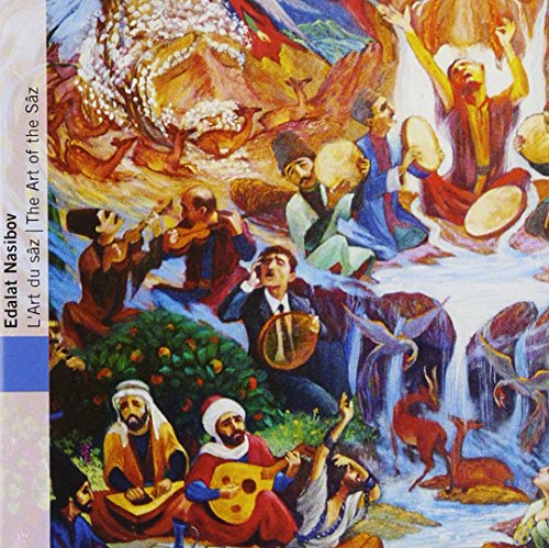 CD cover depicting a colorful, painted scene of musicians and figures.
