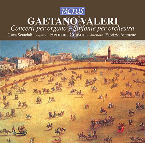 "CD cover with historical painting of horse-drawn carriages and people in a courtyard."