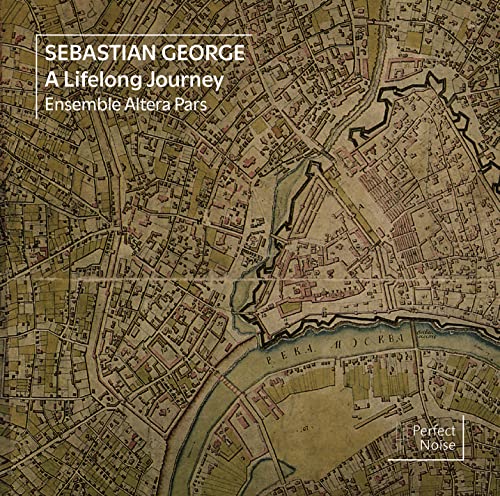 CD cover for "Sebastian George: A Lifelong Journey" with map background.