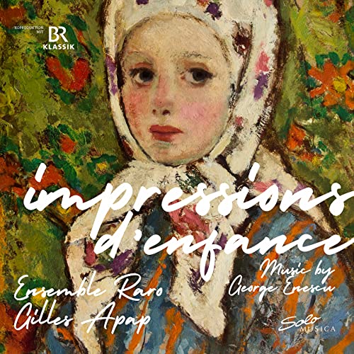 CD cover featuring a painted portrait of a child with flowers.