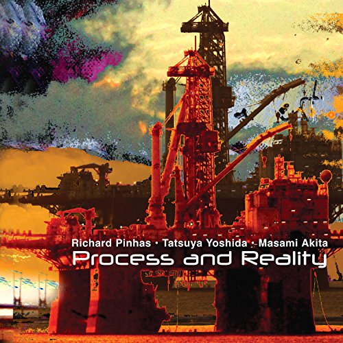 "Album cover with industrial structure and cloudy sky, titled 'Process and Reality'".