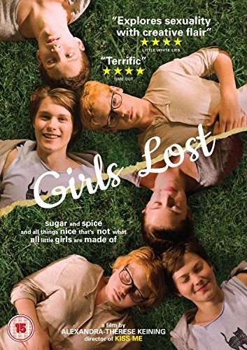 DVD cover for “Girls Lost” showing a group of young people lying in grass.