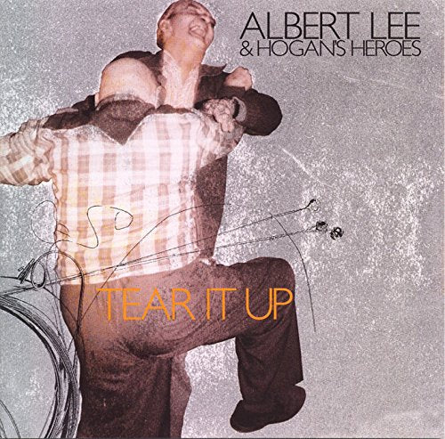 Album cover showing two men embracing against a textured gray background with line art.