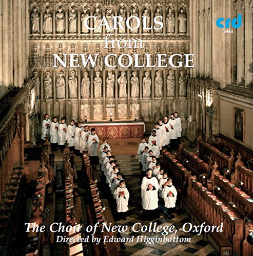 A choir in white robes stands in a church, on a CD cover.
