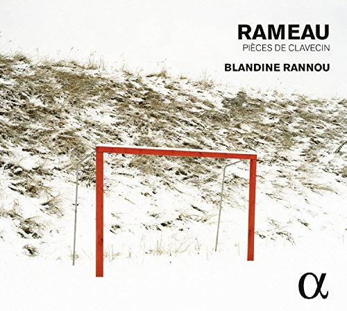 CD cover with a red square frame on a snowy hillside background.
