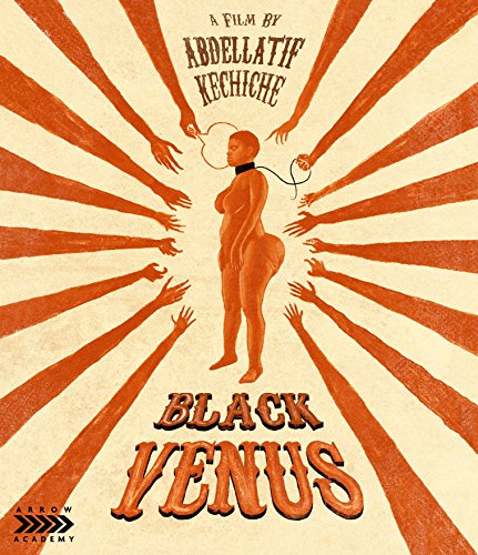 Black Venus" Blu-ray cover: silhouette of a woman surrounded by reaching hands.