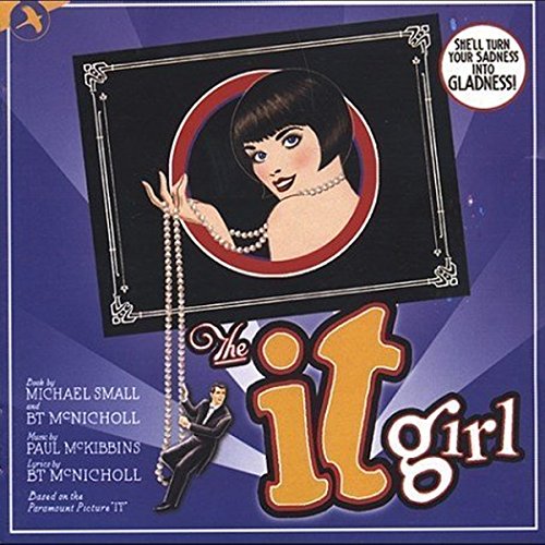 CD cover for "The It Girl" musical, featuring a woman in a red dress.