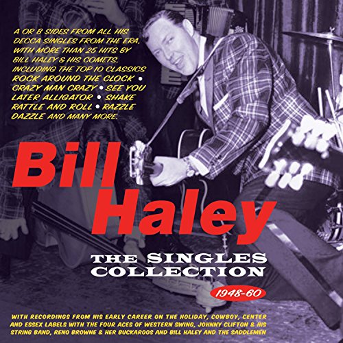 CD cover for "The Singles Collection 1948-60" featuring Bill Haley.