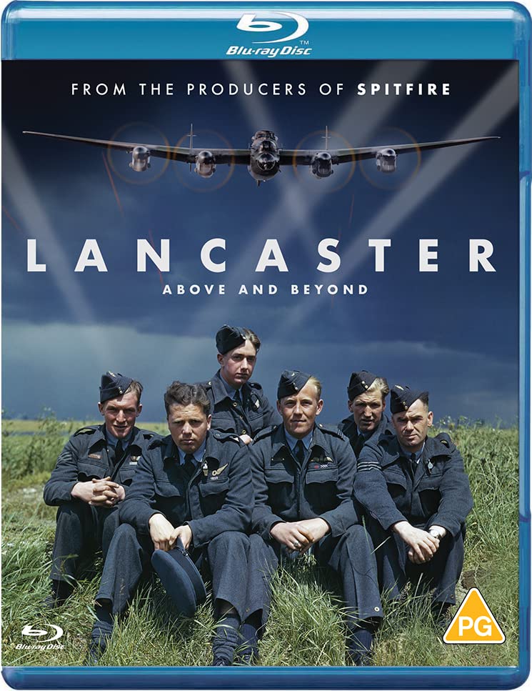 Blu-ray cover for "Lancaster" featuring WWII pilots and an aircraft.