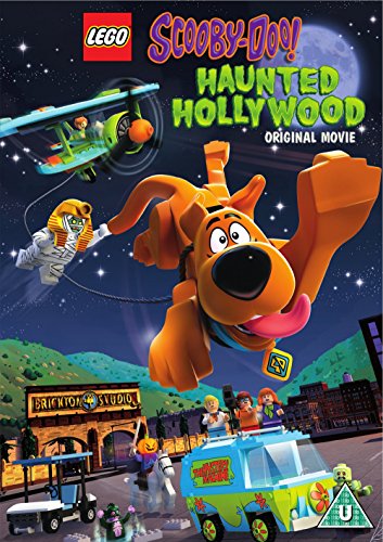 "Lego Scooby-Doo DVD cover featuring cartoon dog and characters in a spooky scene."